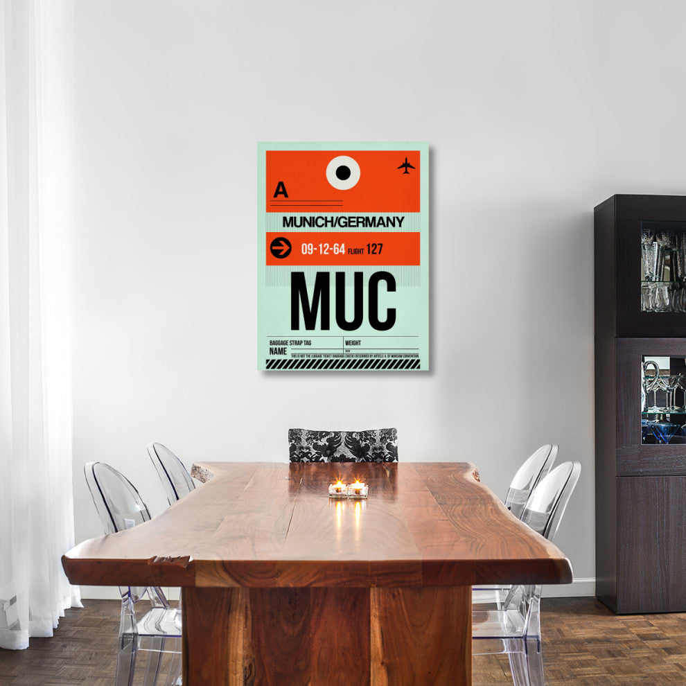 "MUC Munich Luggage Tag 2" Fine Art Print