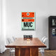 "MUC Munich Luggage Tag 2" Fine Art Print