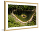 "Green Lake" Framed Painting Print by Karolis Janulis