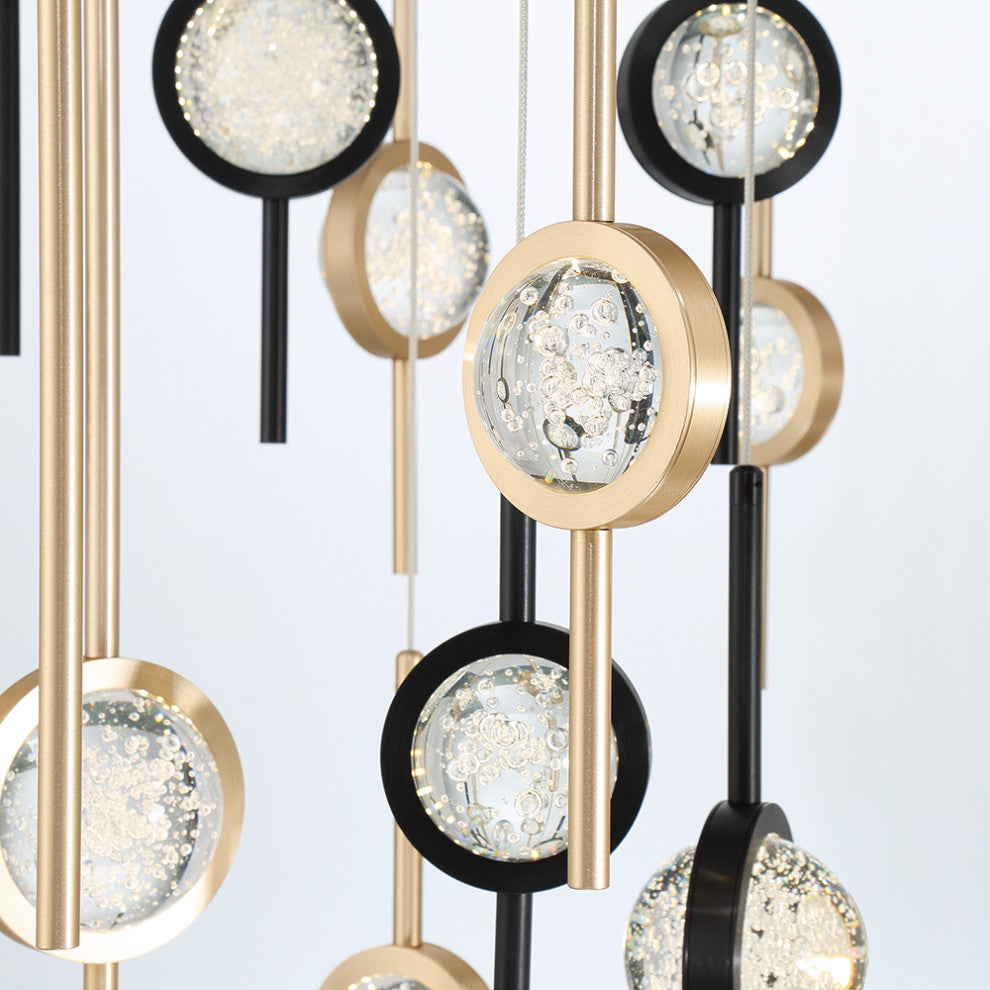 Barletta 26-Light Chandelier, Black