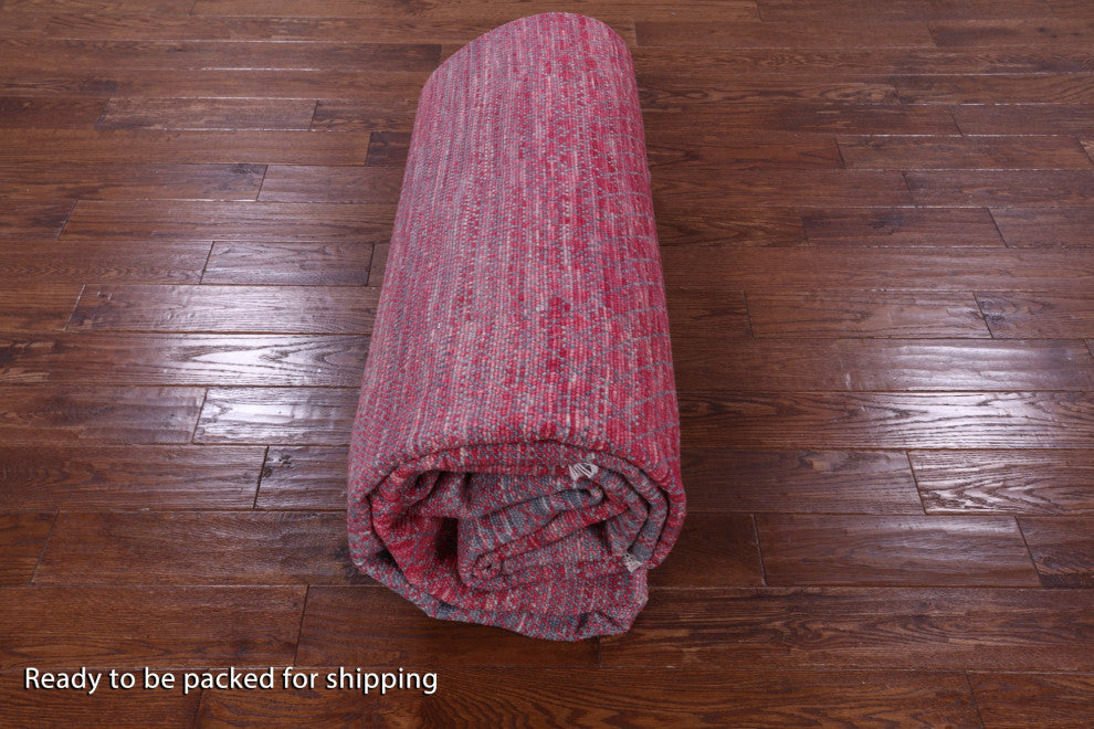 10' 0" X 14' 3" Savannah Grass Hand-Knotted Wool Rug - Q13181