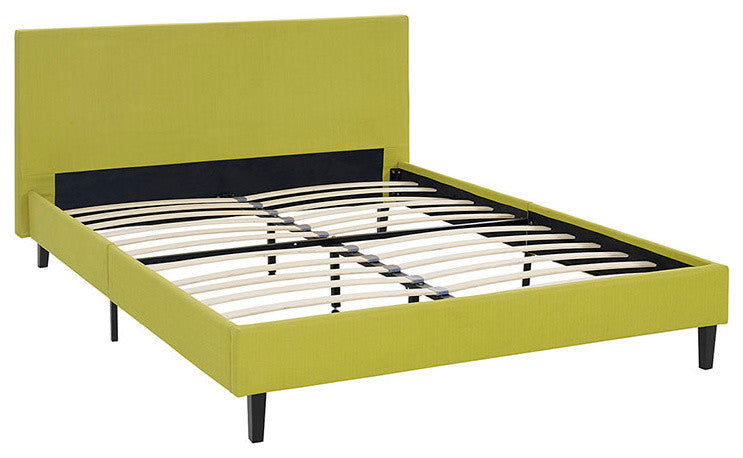 Anya Queen Bed, Wheatgrass