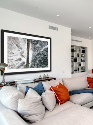 "Frozen Trees" Framed Print by Karolis Janulis