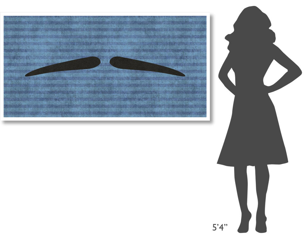 "Mustache: Pencil Thin" Digital Paper Print by BG.Studio, 62"x32"
