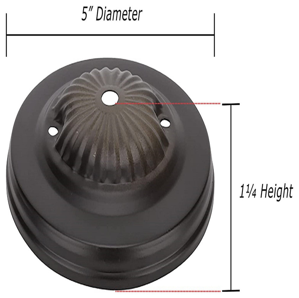 21521-11 Light Fixture Canopy Kit, 5" Dia., Oil Rubbed Bronze