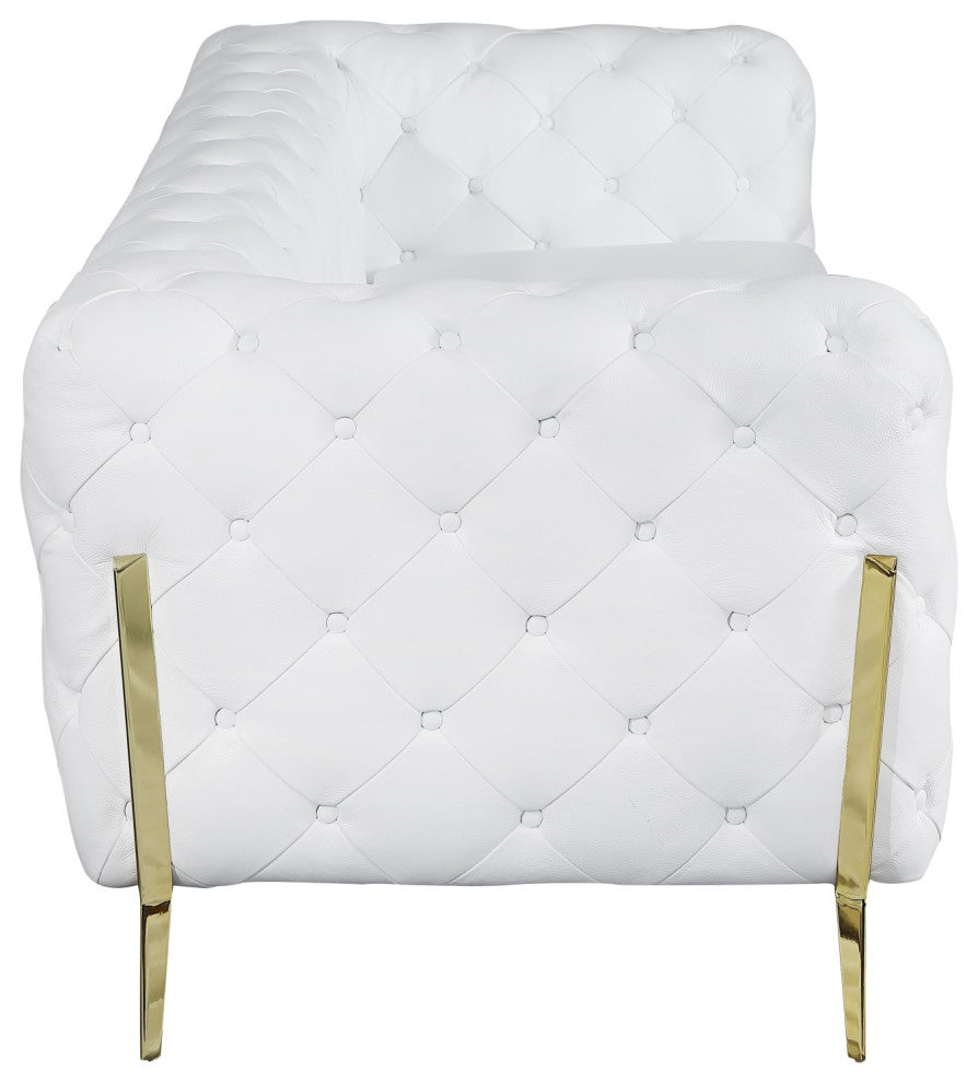 Angelica Italian Leather 2 Chair Set