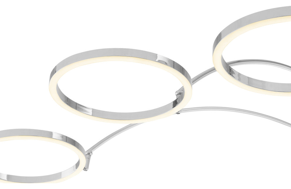 Three Ring Arc Integrated LED Floor Lamp