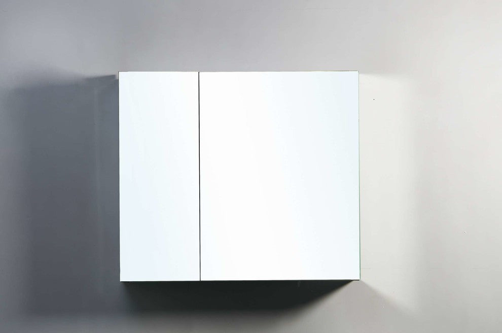 Confiant 30" Mirrored Medicine Cabinet Recessed or Surface Mount