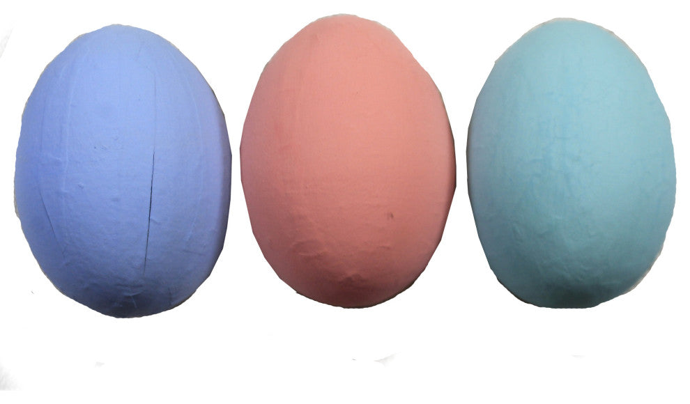 Easter Floral Eggs Hand-Painted Paper Mache Vi0854 Orange