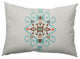 Southwest Medallion Decorative Throw Pillow, Light Blue, 14"x20"
