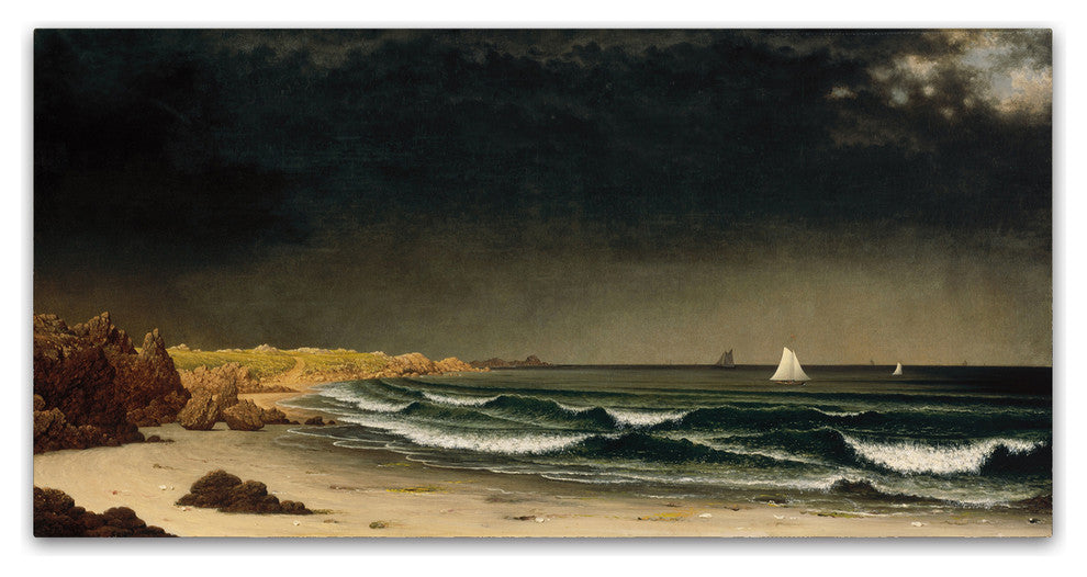 Martin Johnson Heade 'Approaching Storm' Canvas Art, 19 x 10