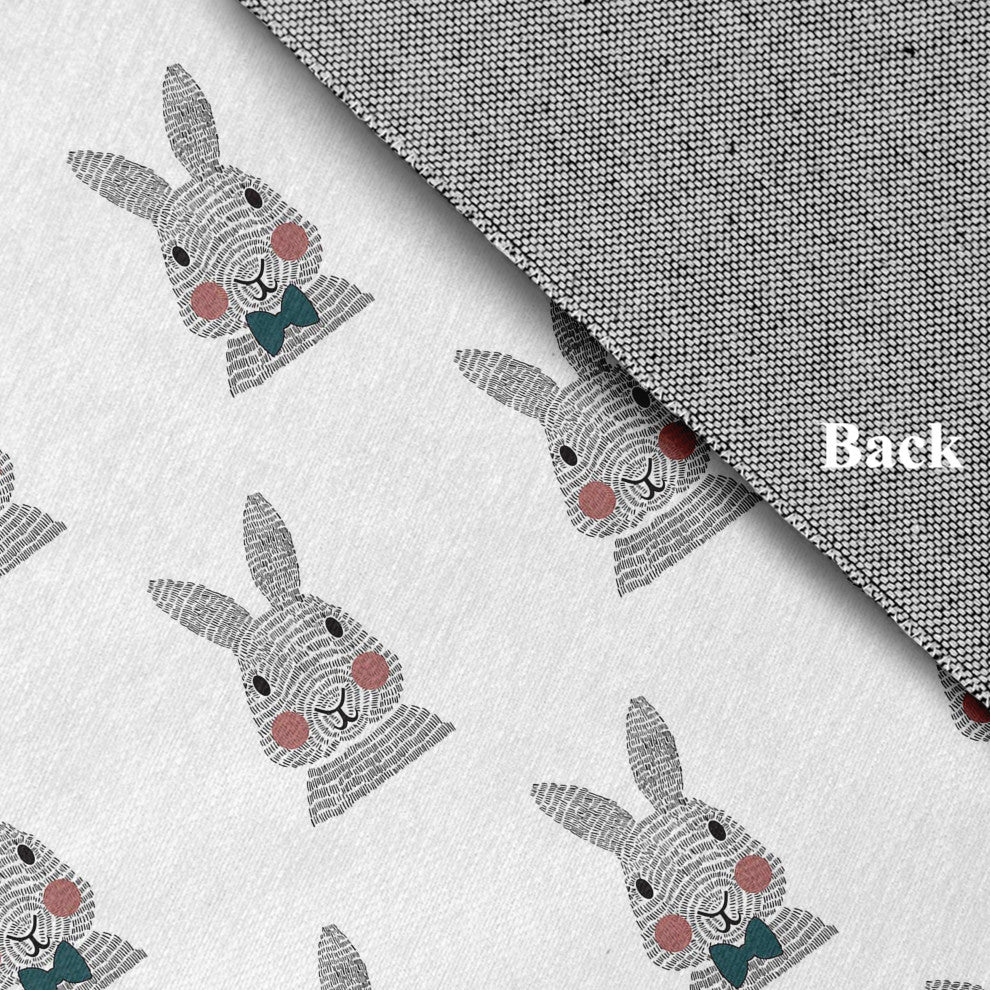 Bunny Fluffle Easter Chenille Rug, Ocean Abyss Green, 4'x6'
