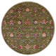 7' Round Hand Knotted Persian Tabriz Rug Q7746