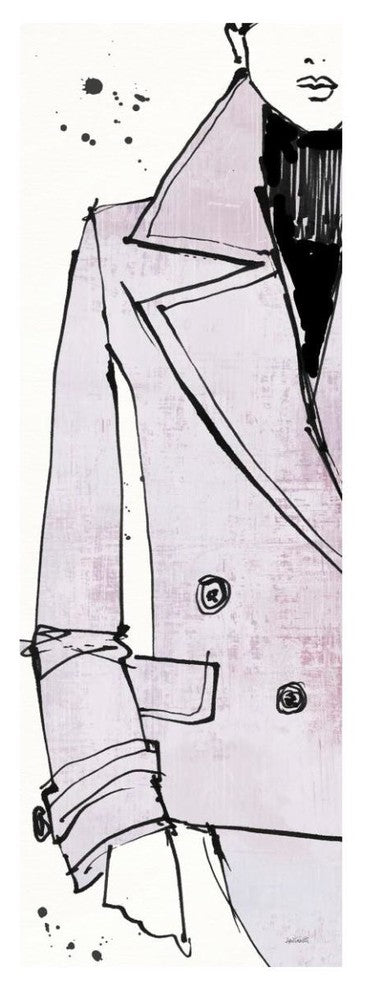 "Fashion Strokes V Pastel" Digital Paper Print by Anne Tavoletti, 20"x56"