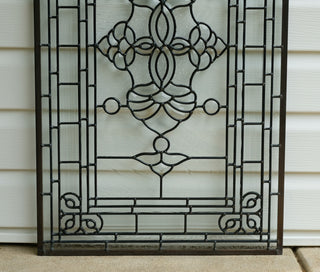 All clear beveled glass window Panel, 20"x34"