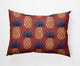 14x20" Pineapple Stripes Nautical Decorative Indoor Pillow, Ligonberry Red