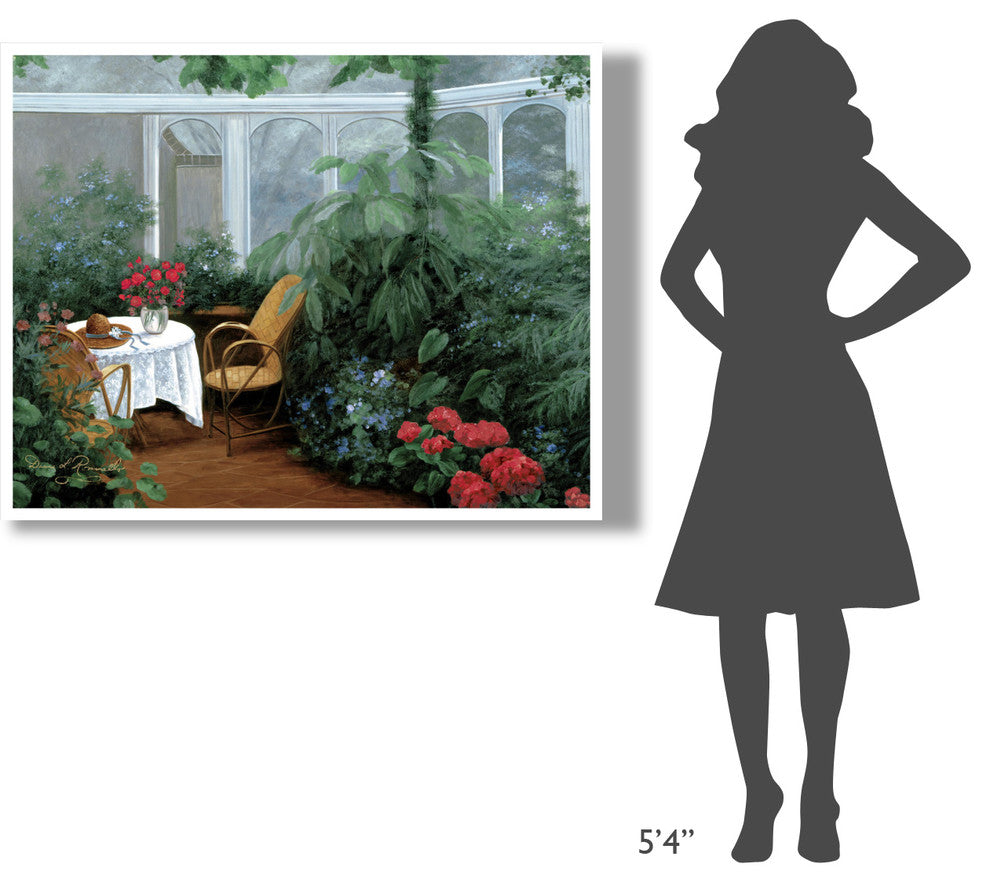 "Garden Room" Digital Paper Print by Diane Romanello, 50"x38"