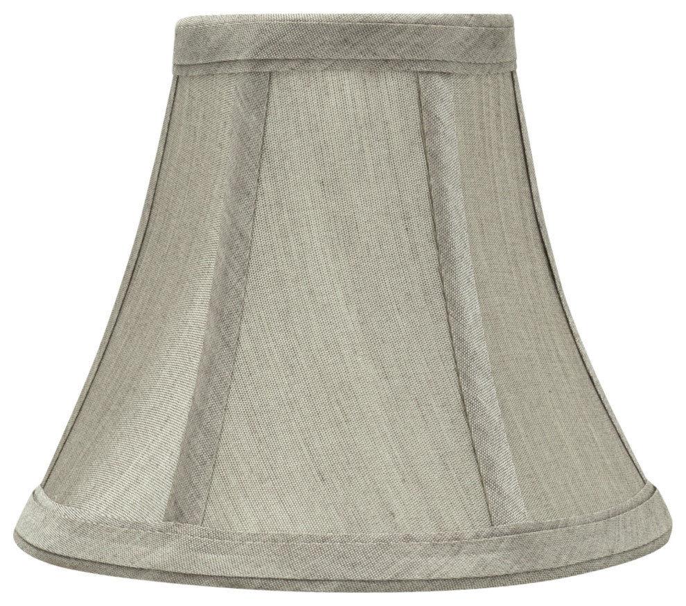30033-5 Small Bell  Chandelier Clip On Lamp Shade Gray 3"x6"x5"
