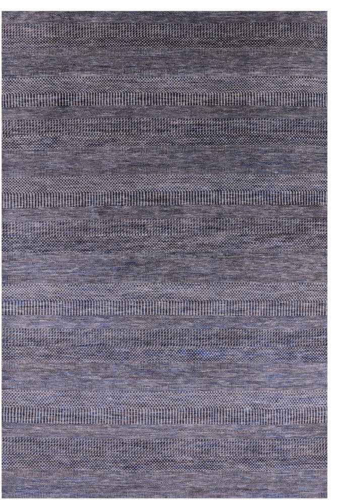 6' 1" X 9' 1" Savannah Grass Handmade Wool and Silk Rug Q11929