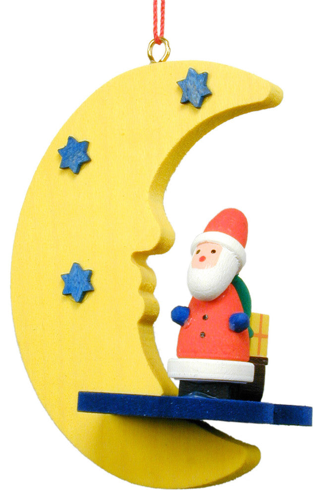 Christian Ulbricht Ornament- Santa In Moon