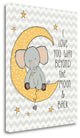 "To The Moon" By Jo Moulton, Giclee Print on Gallery Wrap Canvas, Ready to Hang