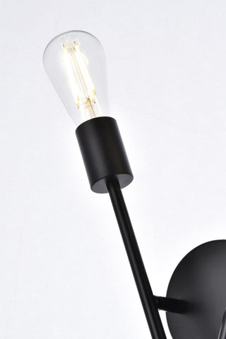 Alfie 2-Light Wall Sconce, Black