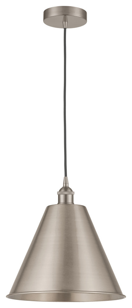Innovations 616-1P-SN-MBC-12-SN-LED 1-Light Mini Pendant, Brushed Satin Nickel
