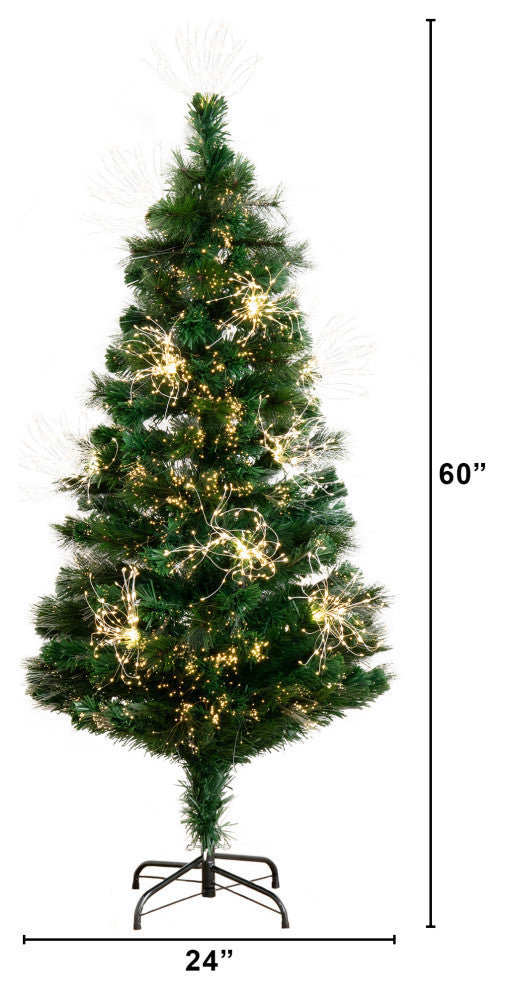 5ft. Pre-Lit Fiber Optic Artificial Christmas Tree