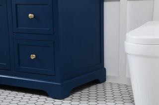 Home Living 22" Farmhouse Blue-Light Bathroom Vanity