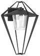 Stellar Large Outdoor Sconce, Coastal Black, Clear Glass