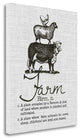 "Farmers Wife" By Jo Moulton, Giclee Print on Gallery Wrap Canvas, Ready to Hang