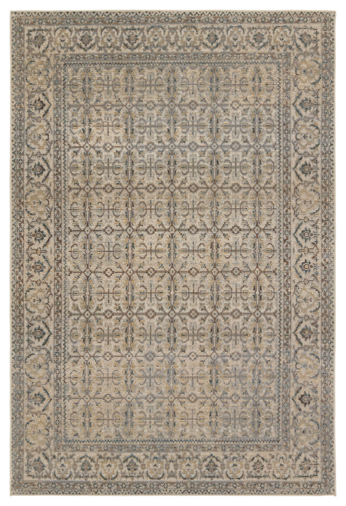 Vibe Olivine Indoor/Outdoor Trellis Gray/Brown Area Rug 8'X10'