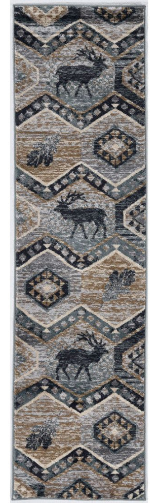 KAS Chester 5637 Seafoam Woodlands Area Rug, Runner