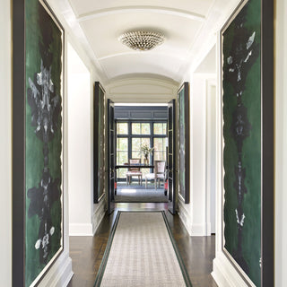 Crystorama Lighting Group 507 Broche 6 Light 24"W Semi-Flush Bowl - Antique