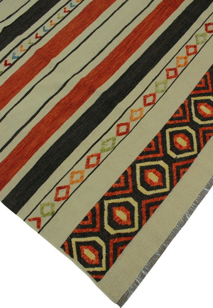 High-Low Kilim Issac Beige Rug