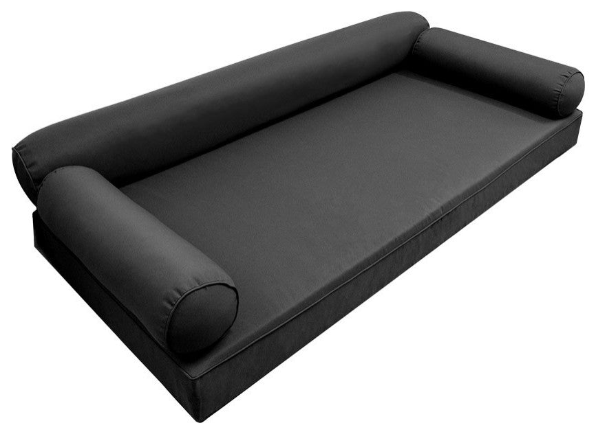 Style6 Crib Size Pipe Trim Mattress Bolster Pillow Outdoor Slip Cover ONLY AD003