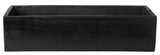 Rectangle Cement Flower Pot Concrete Gray Finish, Large