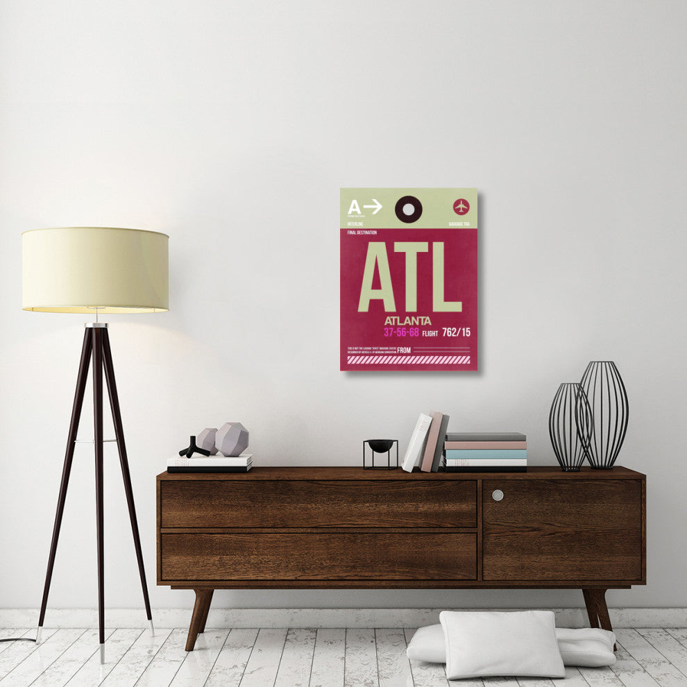 "ATL Atlanta Luggage Tag 2" Fine Art Print