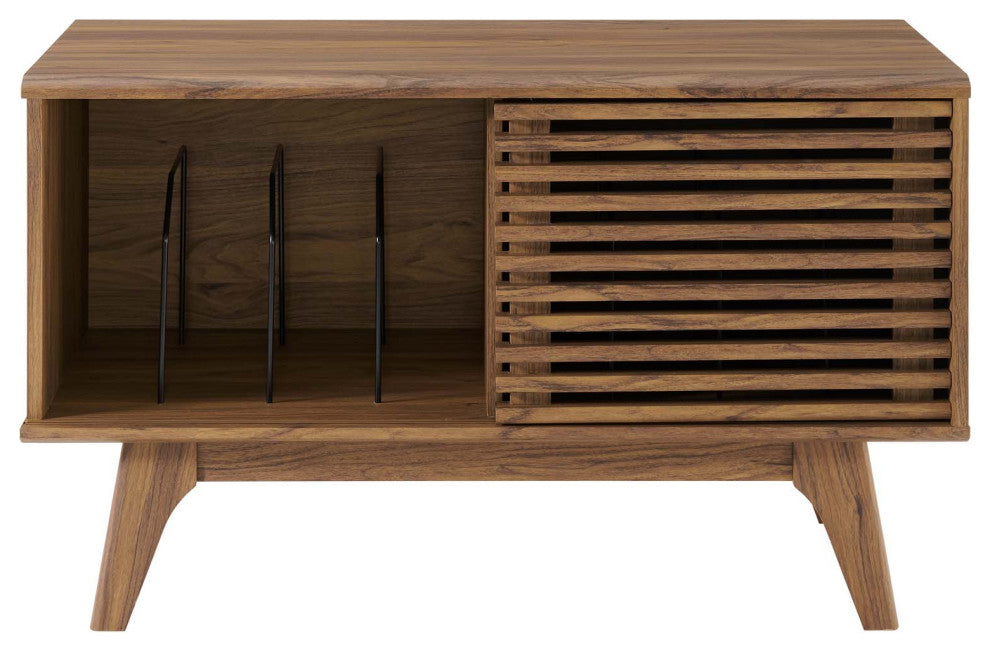 Render Vinyl Record Display Stand Walnut