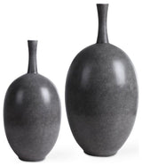 Uttermost 17711 Riordan 19-3/4" Tall Ceramic Vase - Set of 2 - Black / White