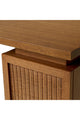 Rattan Door Wooden Desk, Eichholtz Borchard