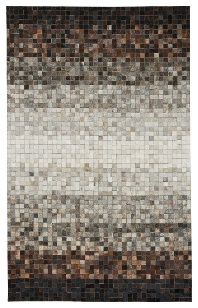 Capel Butte-Cubes Beige 3678_700 Flat Woven Rugs - 5' X 8' Rectangle