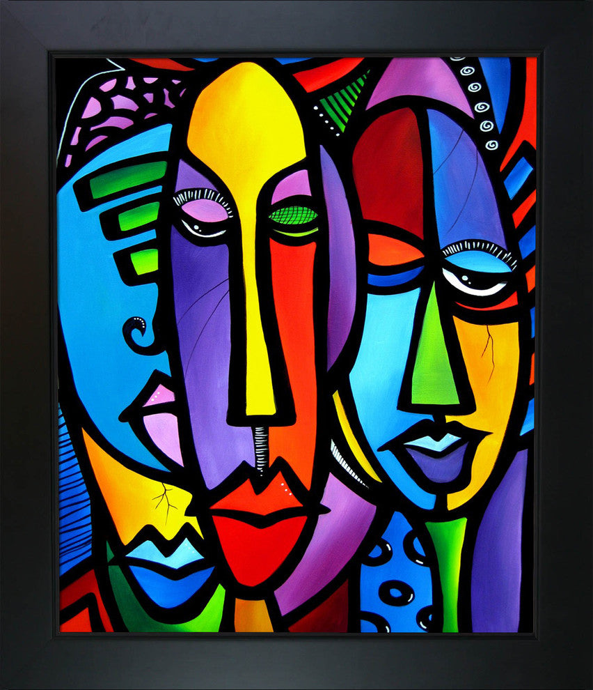 Fedro "Cranium" Canvas Print, New Age Black Frame 20x24