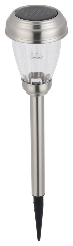 Silver Finish 3000K Led Outdoor Path Light Pack Of 6T