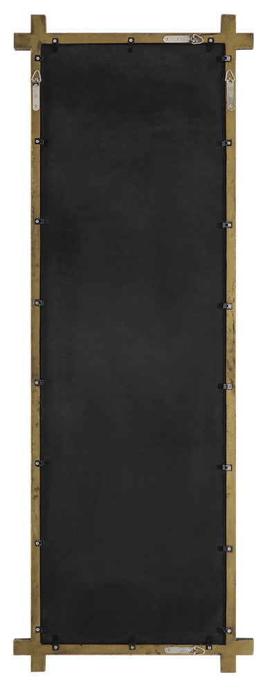 Uttermost Abanu Ribbed Gold Dressing Mirror