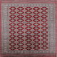 Ahgly Company Indoor Square Mid-Century Modern Area Rugs, 4' Square
