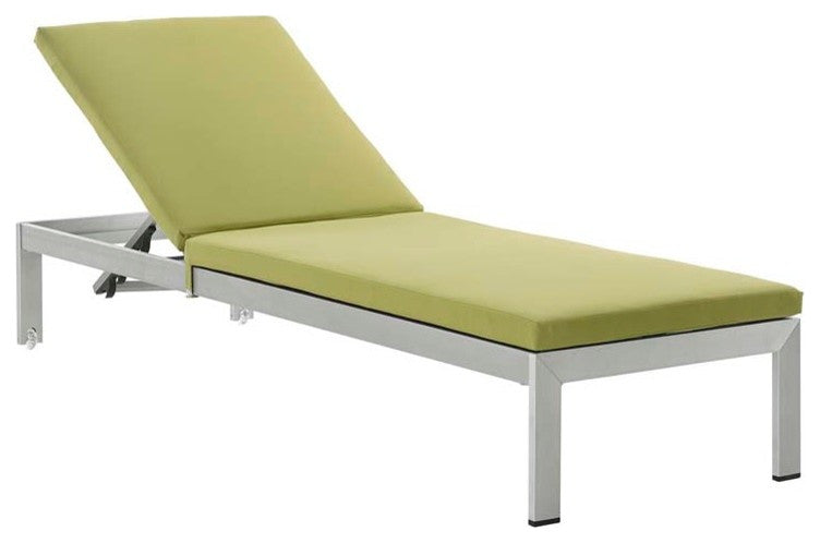 Shore Chaise with Cushions Outdoor Patio Aluminum, Set of 2