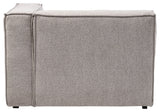 Burt Square Arm Modular Chaise Lounge, Taupe Boucle, Right End