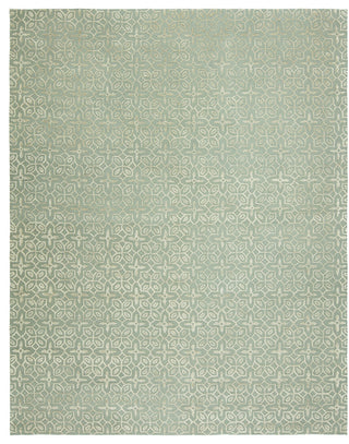 Valencia Handmade Green Area Rug,Green 2' X 3'