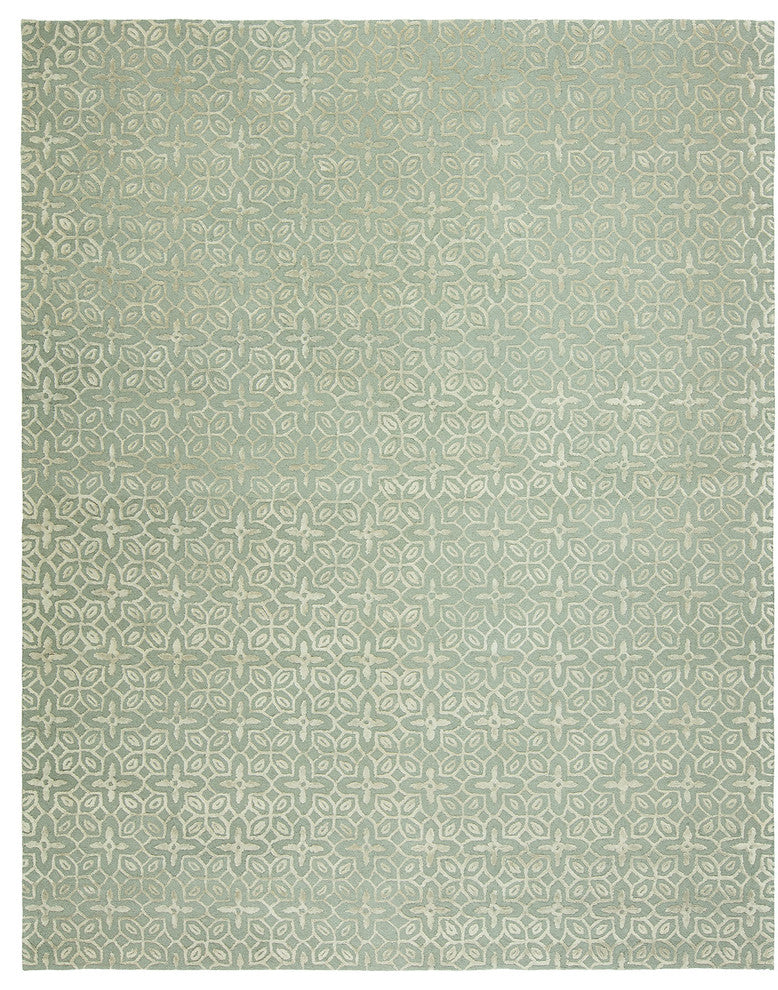 Valencia Handmade Green Area Rug,Green 2' X 3'